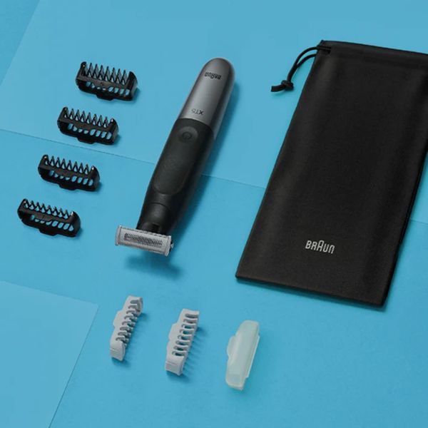 Braun XT5200 hybride trimmer gezicht en lichaam met flexibel 4D-scheerblad waterbestendig, 6 kammen