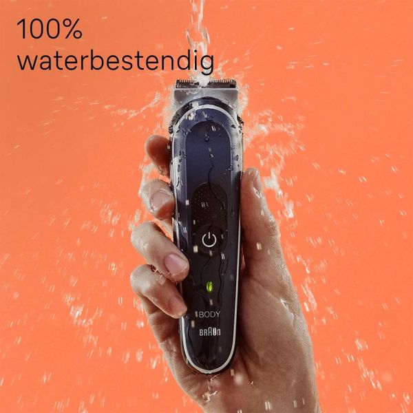 Lichaamsverzorger BG5350 Volledig lichaam met SkinShield-technologie, waterbestendig, 100 min. gebruikstijd, 2 tools Braun