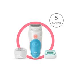 Braun Silk-épil 5-610 Wet&Dry epilator met 4 extra’s incl. opzetstuk voor beginners. 