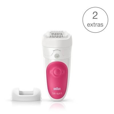 Silk-épil 5 5/500 SensoSmart Wet & Dry epilator met 2 extra's incl. massageopzetstuk. Braun