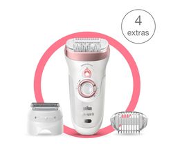 Silk-épil 9-720 Wet & Dry epilator met 4 extra’s incl. scheerkop. Braun