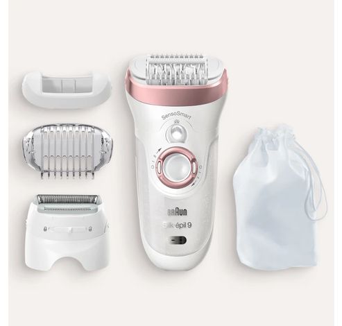 Silk-épil 9-720 Wet & Dry epilator met 4 extra’s incl. scheerkop.  Braun