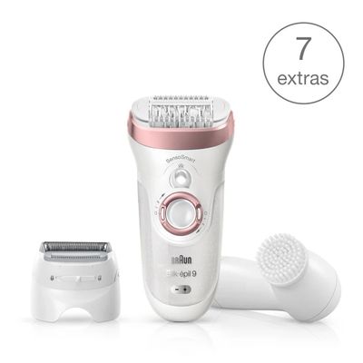 Silk-épil 9 SensoSmart™ 9/880 Wet & Dry epilator met 7 extra's incl. Silk-épil bikinitrimmer. Braun