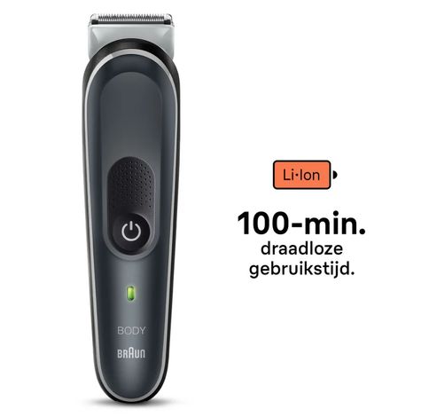 Lichaamsverzorger BG5360 Volledig lichaam met SkinShield-technologie, waterbestendig, 100 min. gebruikstijd, 4 tools  Braun