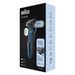 Braun Series 6 61-B1000s Wet & Dry scheerapparaat met reisetui, blauw.