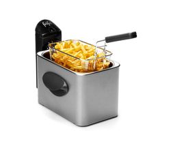 Mini Friteuse 2 L - metalen mantel - 2000 W (grijs) Frifri