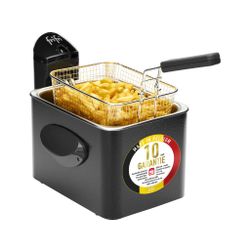 Expert Friteuse 3,5 L - metalen mantel - 3200 W (antraciet) + DuoFil deksel 