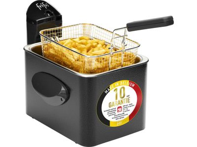 Expert Friteuse 3,5 L - metalen mantel - 3200 W (antraciet) + DuoFil deksel