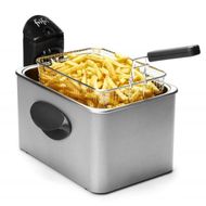 Expert Friteuse 4,5 L - metalen mantel - 3200 W (grijs) + DuoFil deksel 