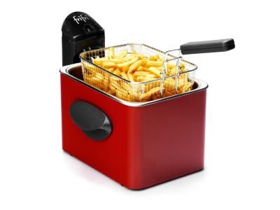 Expert Friteuse 3,5 L - metalen mantel -3200 W (rood)