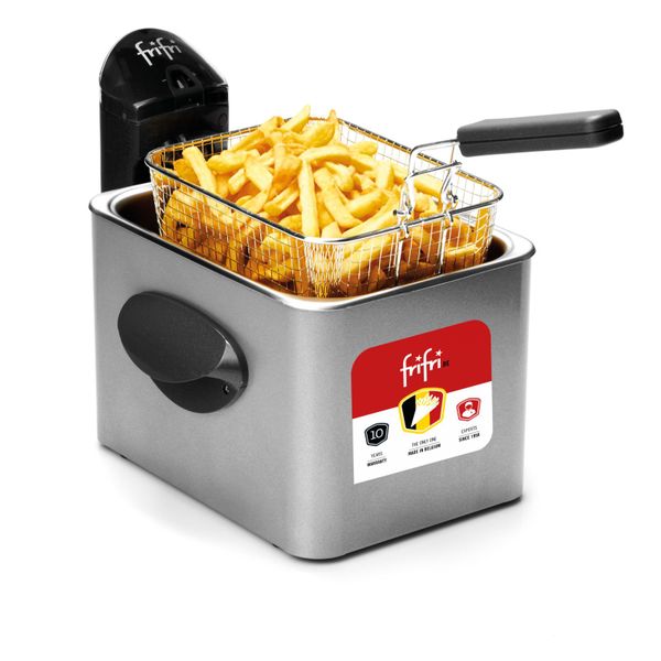 Expert Friteuse 3,5 L - metalen mantel - 2800 W (grijs) Frifri