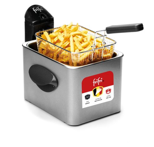 Friteuse Expert 3,5 L - gaine métallique - 2800 W (gris) + couvercle DuoFil  Frifri