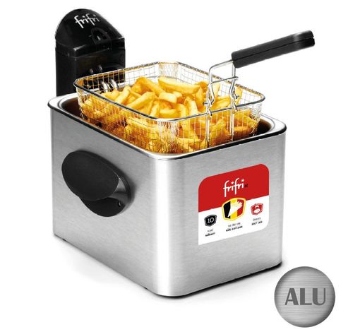 Friteuse Expert 3,5 L - gaine métallique - 2800 W (gris) + couvercle DuoFil  Frifri