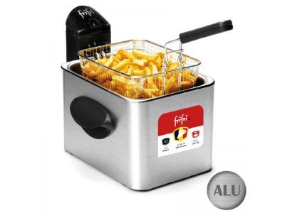 Expert Friteuse 4,5 L - metalen mantel - 2800 W (grijs) + DuoFil deksel