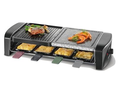 Party Grill Raclette-grill met natuurgrillsteen