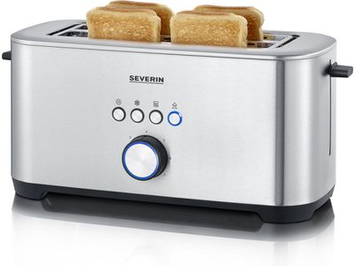 AT 2621 broodrooster 4 snede(n) 1400 W Zwart Roestvrijstaal