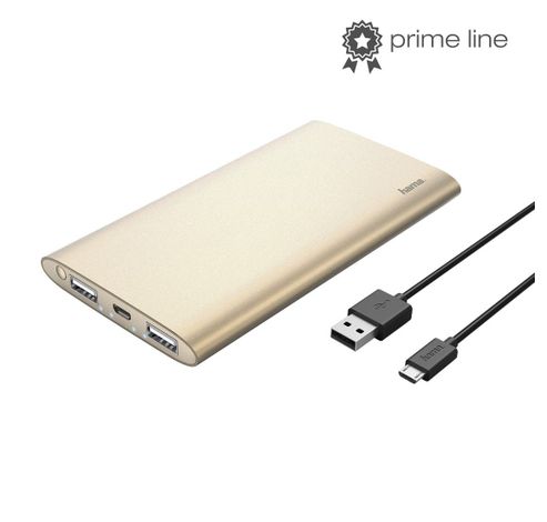 Premium Alu 8000 mAh goud  Hama