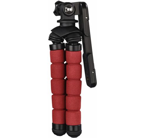 Mini-statief Flex voor smartphone en gopro 14 cm Red  Hama