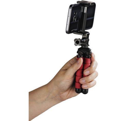 Mini-statief Flex voor smartphone en gopro 14 cm Red  Hama