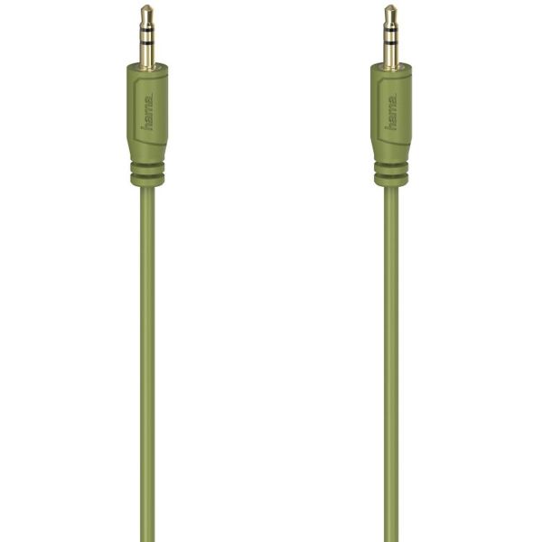 Hama Audiocable Flexi-Slim 3.5mm Plug Gold Plated Green 0...