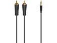 Audiocable 3.5mm PLUG-2 Cinch-Plug Stereo Verg 1.5m
