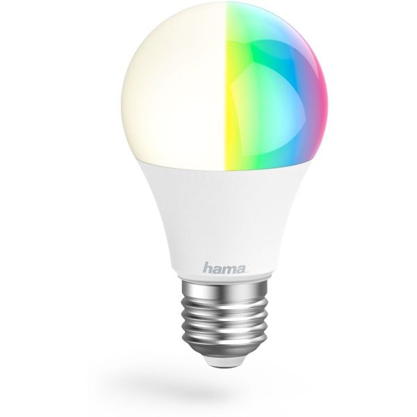 Hama Wifi-ledlamp, E27, 10W, RGBW, zonder hub, voor spraak-/app-bediening