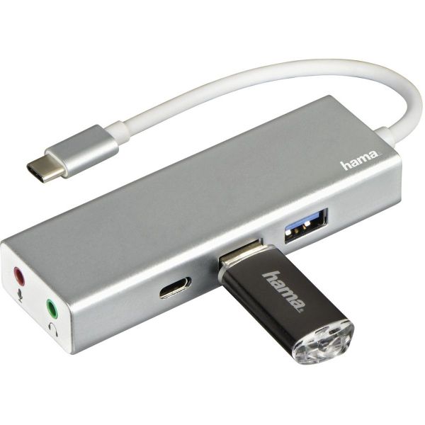 Hama USB-3.1-Type-C-hub 1:3 