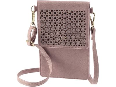 Cross-body-tas. universeel. voor smartphones. roze