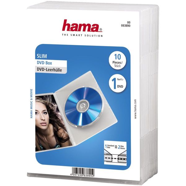 Hama DVD jewel case 10-pack