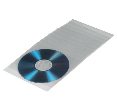 Cd/Dvd Pp Sleeves 100 Pack Trans  Hama