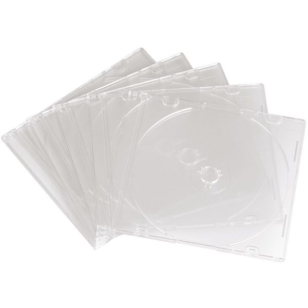 Hama CD box slim 10-pack transparant