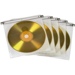 Hama Pochettes de protection doubles pour CD/DVD, paquet de 50, Blanc 