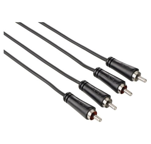 Câble audio, 2 RCA mâles - 2 RCA mâles, 10 m  Hama