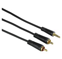 Audiokabel jack 3.5 mm - 2 cinch, 3.0m 3ster 