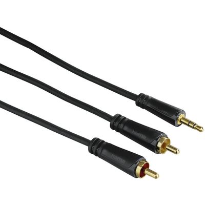 Audiokabel jack 3.5 mm - 2 cinch, 3.0m 3ster  Hama