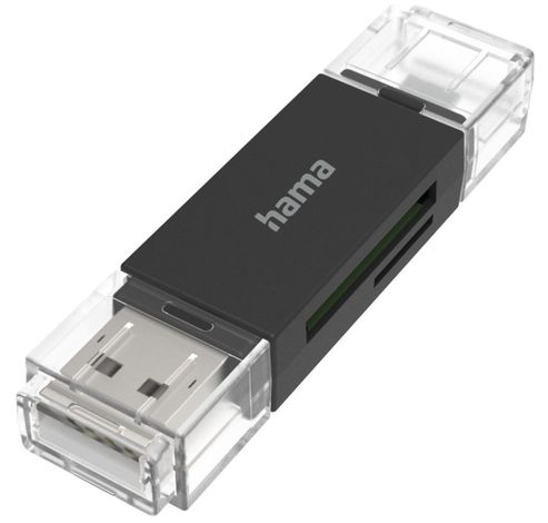 USB-Card Reader OTG USB-A + Micro USB SD/MicroSD  Hama