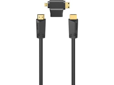 High-Speed HDMI-Kabel.met Ethernet 1.5 M + HDMI-Adapter