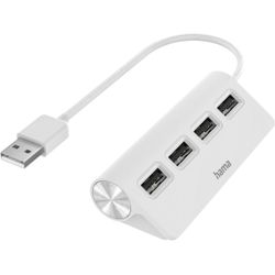 Hama USB-Hub 4-Port USB 2.0 480 MBIT/s White