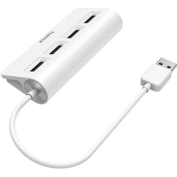 Hama USB-Hub 4-Port USB 2.0 480 MBIT/s White