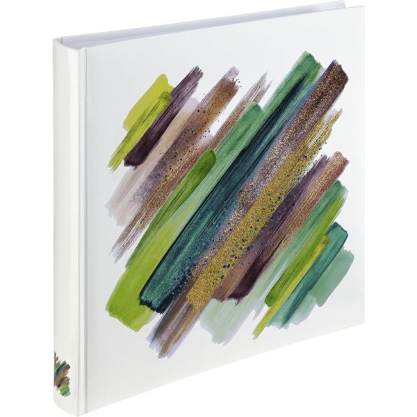 Hama Album XL Brushstroke 30x30cm 80 White Pages Green