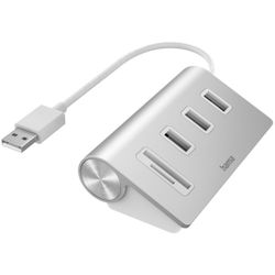 Hama USB-Hub/Card Reader 5-Port 3X USB-A SD MicroSD