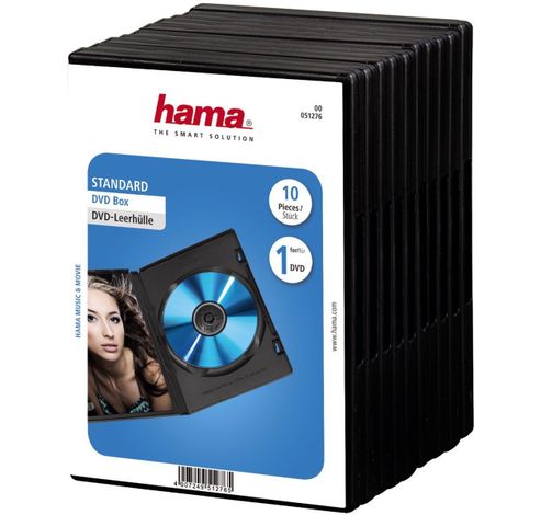 DVD Box Standard 10-pack Black  Hama