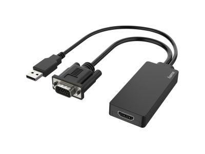 VGA + USB Plug - HDMI-Connection FullHD 1080p