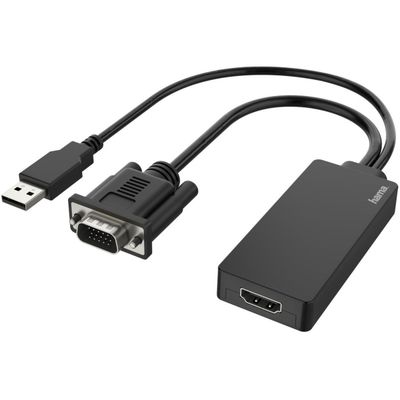 VGA + USB Plug - HDMI-Connection FullHD 1080p  Hama