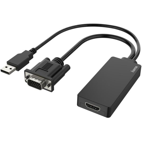 Hama VGA + USB Plug - HDMI-Connection FullHD 1080p