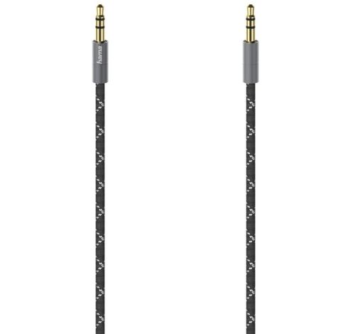 Audio Cable 3.5mm Jack - 3.5mm Jack Stereo Metal 0.75m  Hama