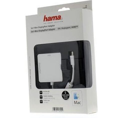 Audio Adapter 3In1 Minidp - Dvi/Dp/Hdmi            Hama