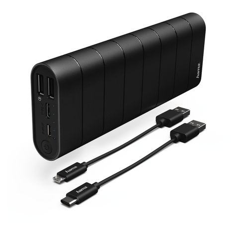 Joy PRO Powerbank 15600mAh, zwart      Hama