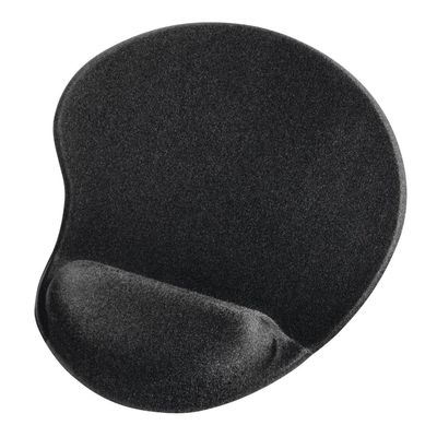 Ergonomic Muismat Black                            Hama