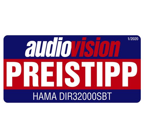 DIR3200SBT Digitale radio FM/DAB/DAB+/internetradio/app/Bluetooth  zwart                           Hama